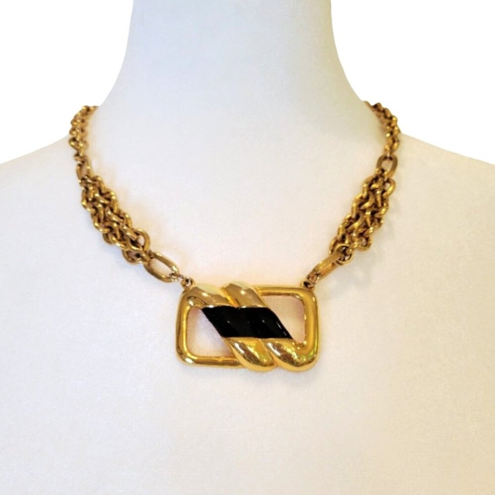 Vintage Pierre Cardin Statement Necklace | Late 1970s Modernist Design